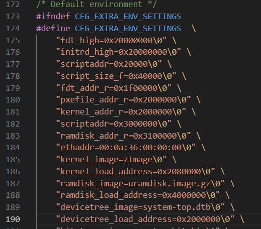 U-Boot 环境变量配置示意